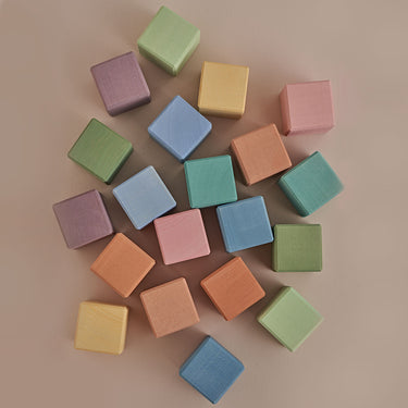 Raduga Grez Wooden Cubes Set, Earth Pastel